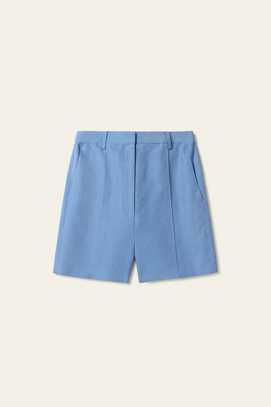 ハイライズ シルクリネンショートパンツ
