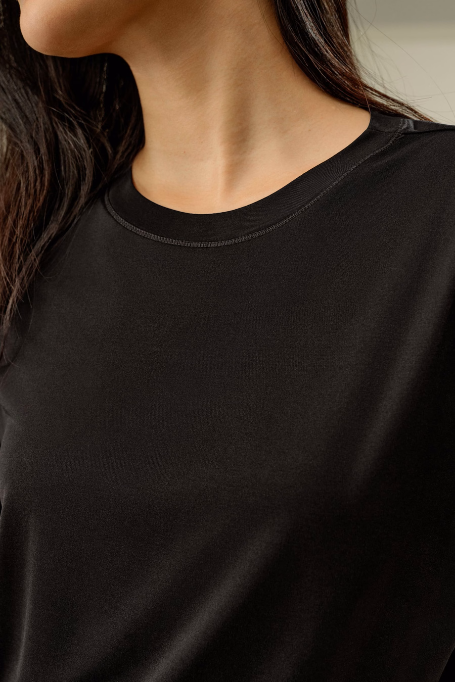 オーバーサイズシルクジャージTシャツ