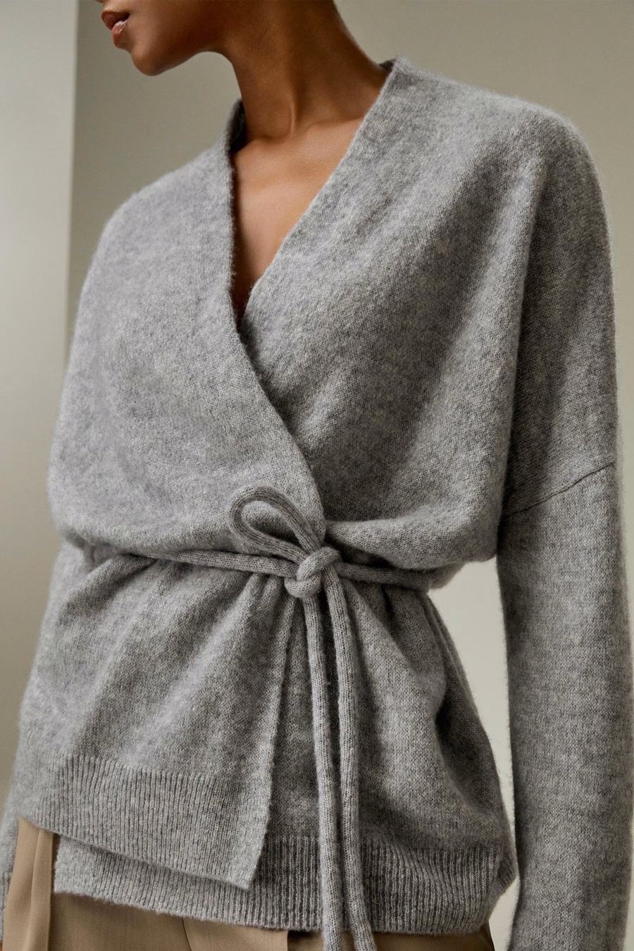 Lounge Wrap Knit Cardigan
