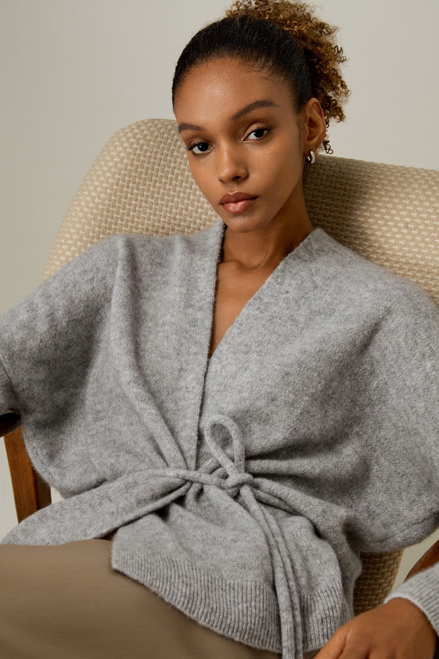 Lounge Wrap Knit Cardigan
