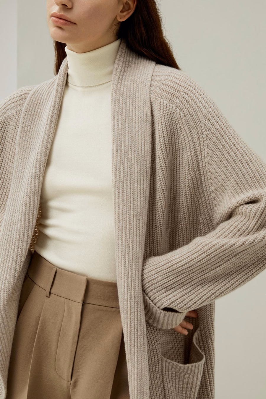 LILYSILK X LYDIA MILLEN 'エバーグリーン' カーディガン